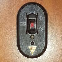 VECCHIO INTERRUTTORE BIPOLARE ZEUS, ViNTAGE RETEÒ