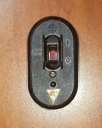 VECCHIO INTERRUTTORE BIPOLARE ZEUS, ViNTAGE RETEÒ