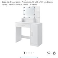 Scrivania da trucco / console per trucco