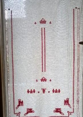 Tende ricami punto croce