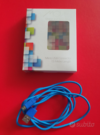 Micro USB Connector lungo mt 1,5