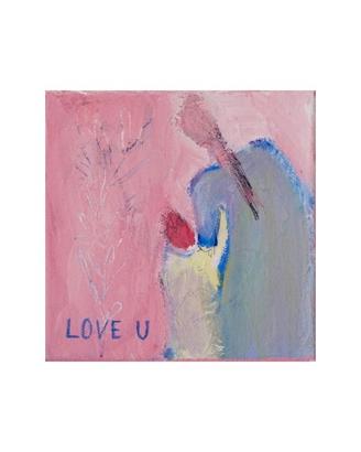 Quadro dipinto a mano - Love U