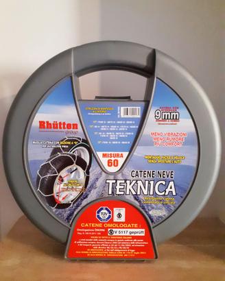 Catene Neve Rhutten Teknica Misura 60 - Nuove