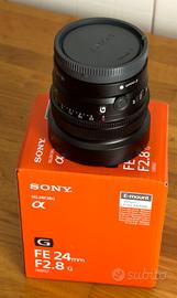 Ottica Sony 24 mm 2,8