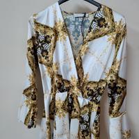 Blusa Oro e Nero - Fantasia Barocca - Made in Ital