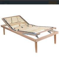 2 reti lettini in legno con rete ortopedica 