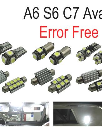 KIT 17 LAMPADE LED INTERNE PER AUDI A A6 S6 RS6 C7