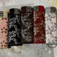 Accendini con fiori  glitter
