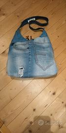 Borsa e in jeans double face