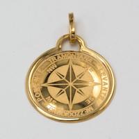 Ciondolo "Rosa dei venti" oro giallo 18kt E.1850