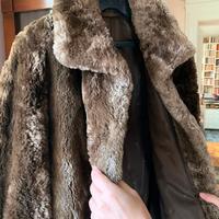 Giaccone pelliccia castoro ramato naturale.