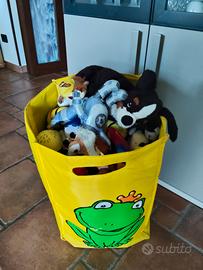 sacco porta giochi e peluche vari 