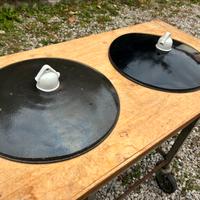 Coppia Lampadario smaltato