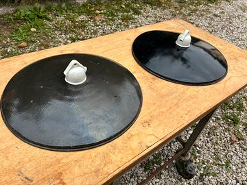 Coppia Lampadario smaltato