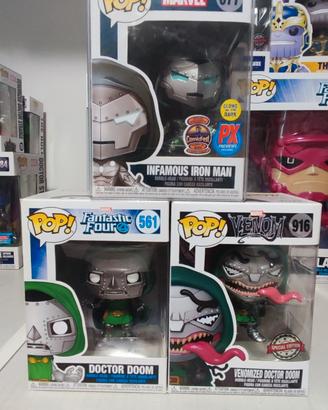 Lotto 3 Funko Pop Doctor Doom Marvel