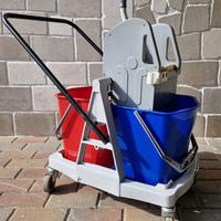 Carrello per pulizie con mocio + strizzatore