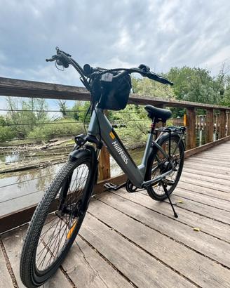 Bici elettrica Hillmiles City 1 Grigia