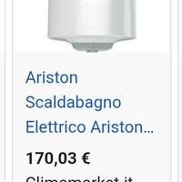 Scaldabagno Ariston 100 litri nuovo. Mai acceso