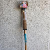 Bastone per tenda in legno diam. 35 nuovo!!!