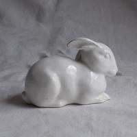 Coniglio in ceramica decorativo