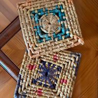 Set 2 pezzi sottopentola in paglia