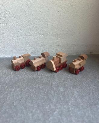 Locomotive in Legno Kinder 1996 Serie Completa