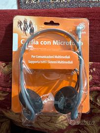 Cuffie con microfono Skintek jack 3.5 mm stereo