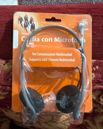 Cuffie con microfono Skintek jack 3.5 mm stereo