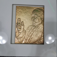 Rara-Edizione Libri+Lastra,in bronzo,e oro,zecch