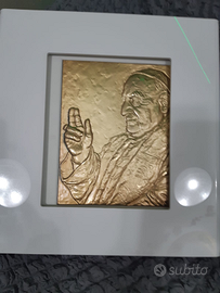 Rara-Edizione Libri+Lastra,in bronzo,e oro,zecch