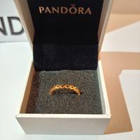 Anello Pandora Fascia Cuori D'oro 