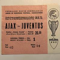 Biglietto COPPA CAMPIONI AJAX - JUVENTUS 1973