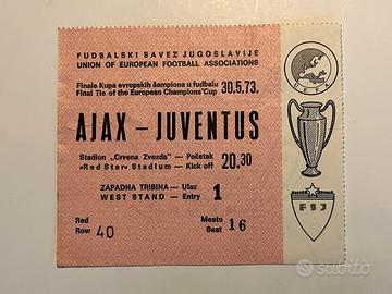 Biglietto COPPA CAMPIONI AJAX - JUVENTUS 1973