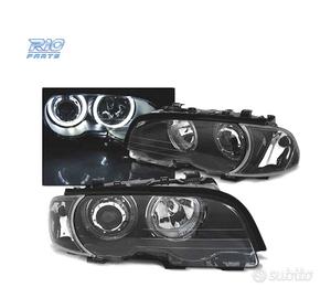 FARI BMW E46 COUPE CABRIO 99-03 ANGEL EYES LED NER