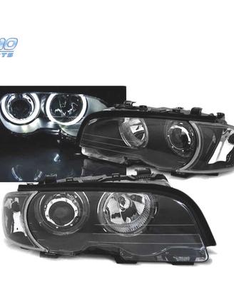 FARI BMW E46 COUPE CABRIO 99-03 ANGEL EYES LED NER
