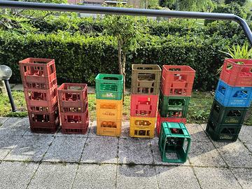 Cassette acqua vino plastica bottiglie