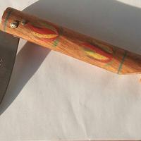 Coltello da collezione manico in legno fischietto