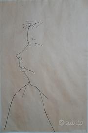  Disegno su carta firmato Sambonet 1952