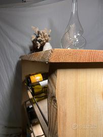 Cantina  artigianale in legno massello di abete