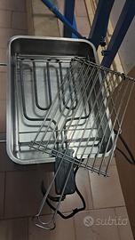 Griglia con vassoio inox elettrica 
