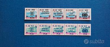 Yugoslavia 1991-92: emissioni Slavonia occidentale