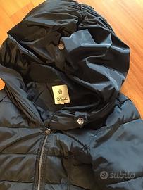 Piumino dack s  nero donna lungo con zip