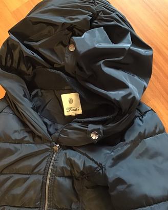 Piumino dack s  nero donna lungo con zip