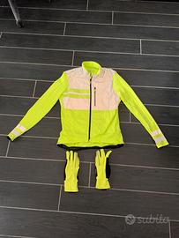 Giacca ciclismo alta visibilità fluo
