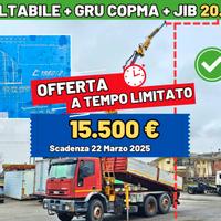 Iveco eurotech 190e30 con gru 20 m e gib