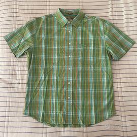 Camicia verde a righe H&M maniche corte taglia L