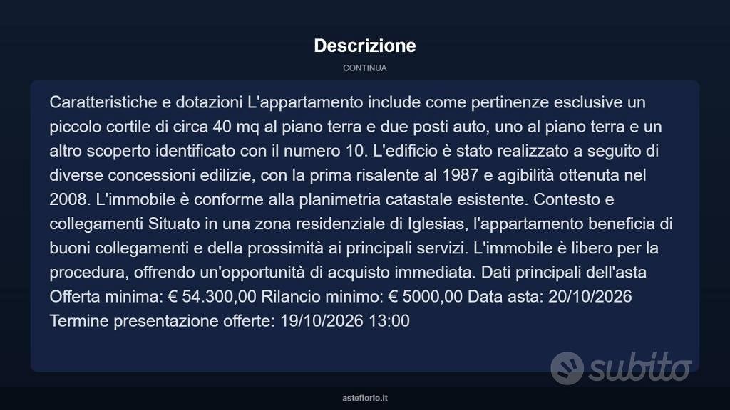 Appartamento – Igrèsias/Iglesias, Sulcis Iglesiente - Vista 4