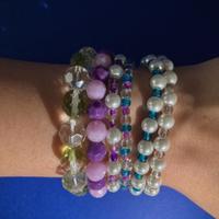 6 bracciali,2 orecchini, GRATIS astuccio BettyBoop