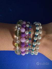 6 bracciali,2 orecchini, GRATIS astuccio BettyBoop