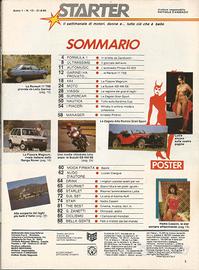 Rivista donne&motori STARTER 1984 Renault 11 TSE